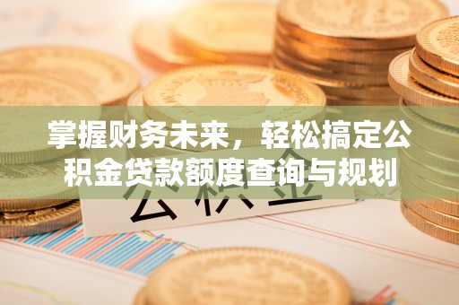 靖江掌握财务未来，轻松搞定公积金贷款额度查询与规划