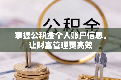靖江掌握公积金个人账户信息，让财富管理更高效