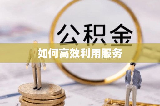 靖江如何高效利用服务