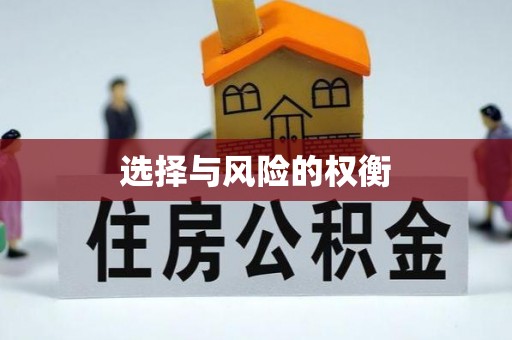 靖江选择与风险的权衡