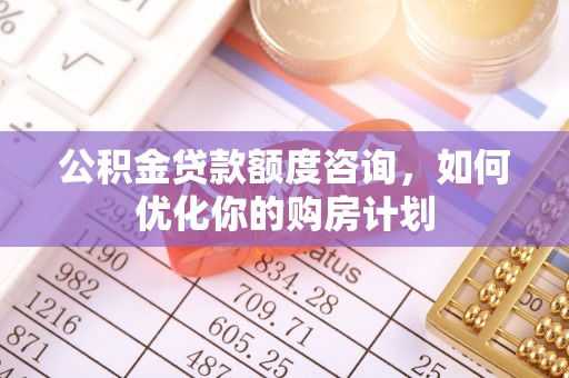 靖江公积金贷款额度咨询，如何优化你的购房计划