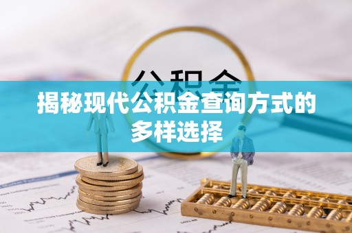 靖江揭秘现代公积金查询方式的多样选择