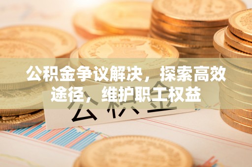 靖江公积金争议解决，探索高效途径，维护职工权益