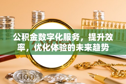 靖江公积金数字化服务，提升效率，优化体验的未来趋势