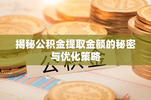 靖江揭秘公积金提取金额的秘密与优化策略