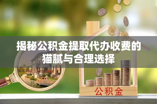 靖江揭秘公积金提取代办收费的猫腻与合理选择